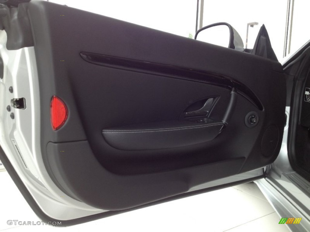 2012 Maserati GranTurismo Convertible GranCabrio Sport Nero Door Panel Photo #65833676