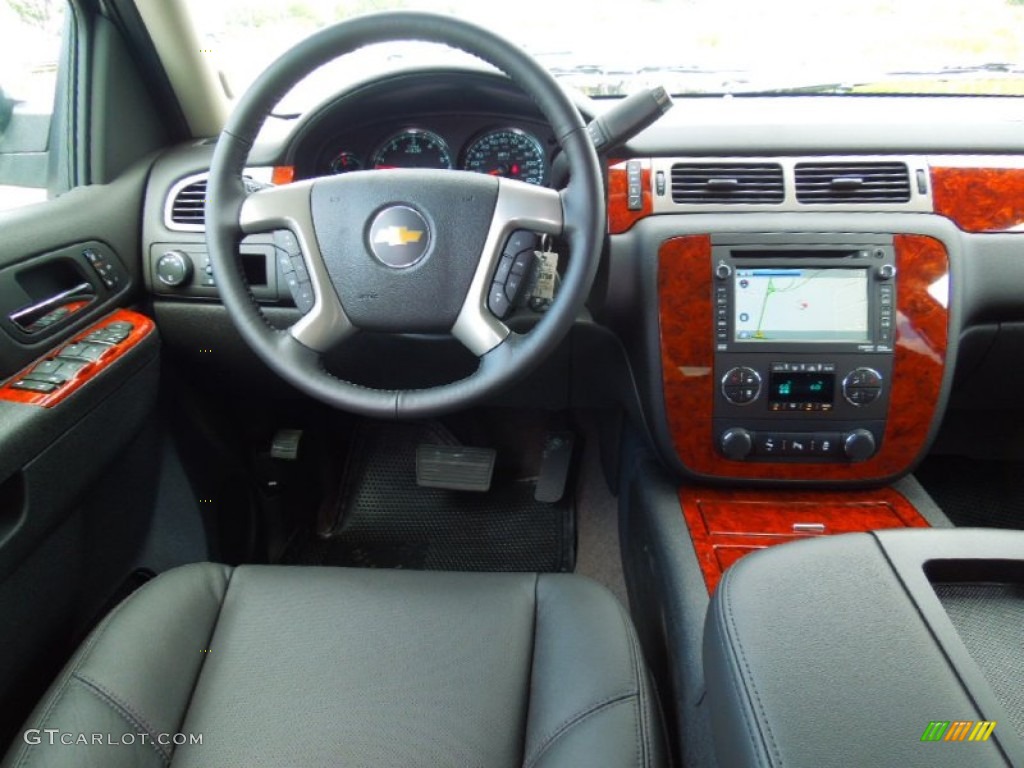 2012 Chevrolet Suburban LTZ Ebony Dashboard Photo #65834843