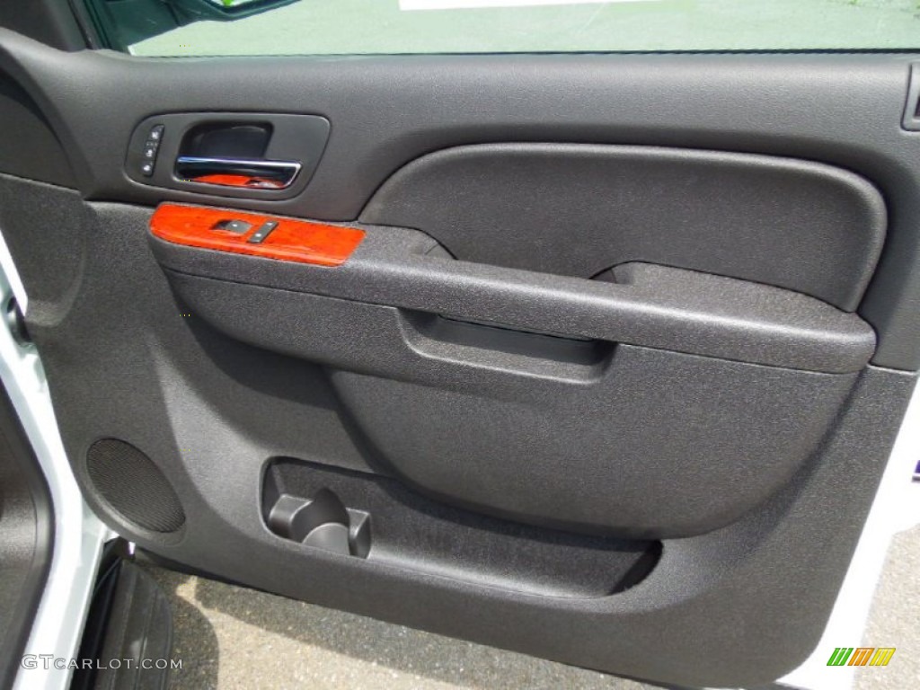 2012 Chevrolet Suburban LTZ Ebony Door Panel Photo #65834915