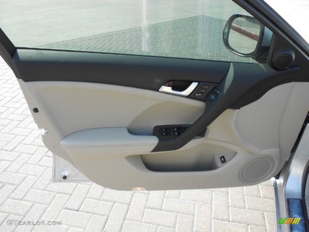 2012 Acura TSX Technology Sedan Taupe Door Panel Photo #65834957