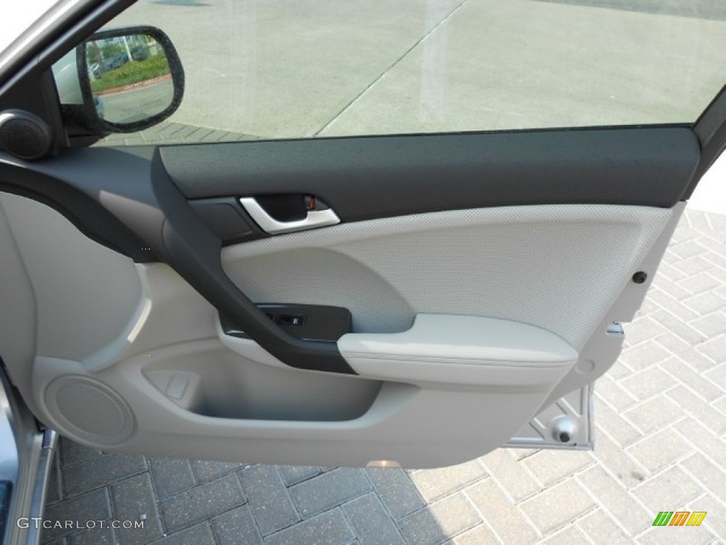 2012 Acura TSX Technology Sedan Taupe Door Panel Photo #65834974