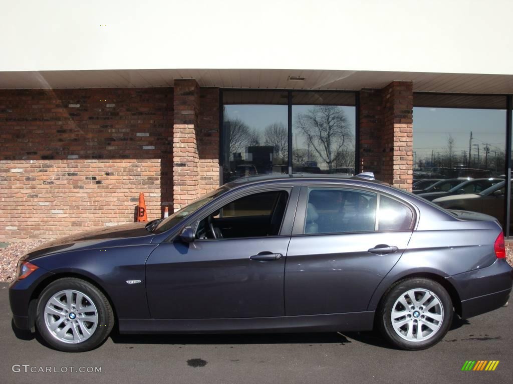 2007 3 Series 328xi Sedan - Sparkling Graphite Metallic / Black photo #3