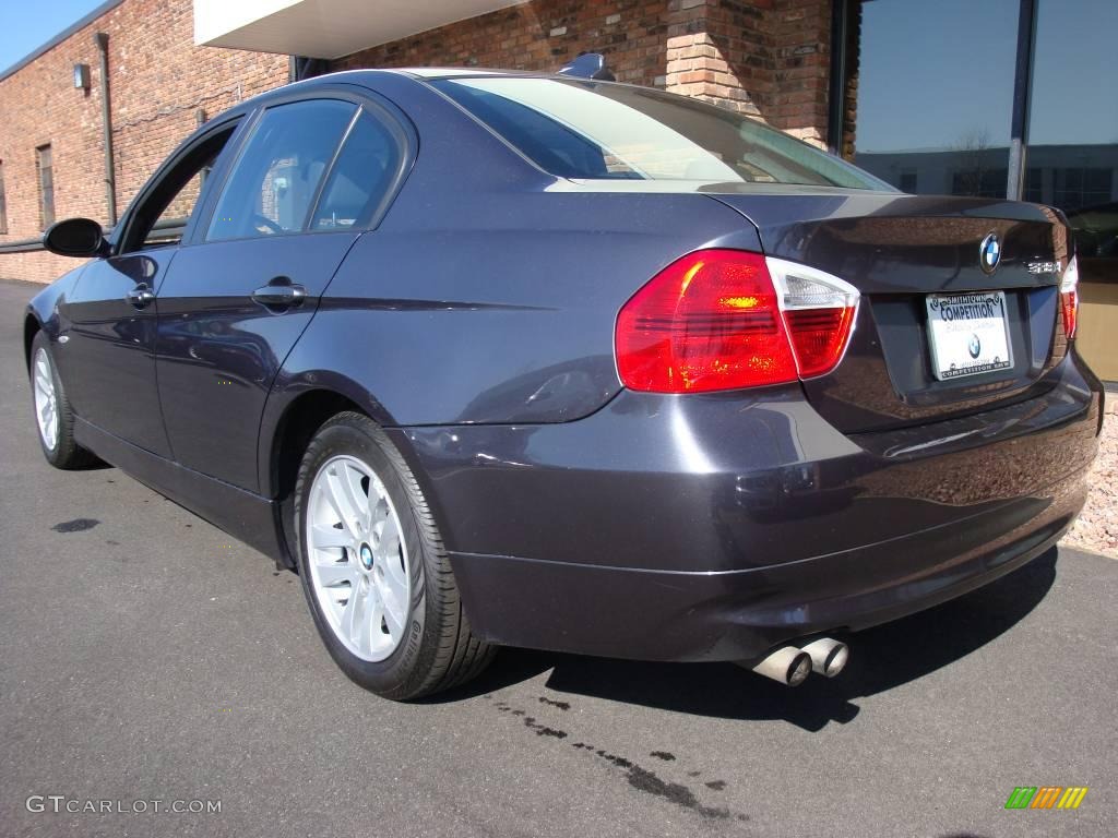 2007 3 Series 328xi Sedan - Sparkling Graphite Metallic / Black photo #4