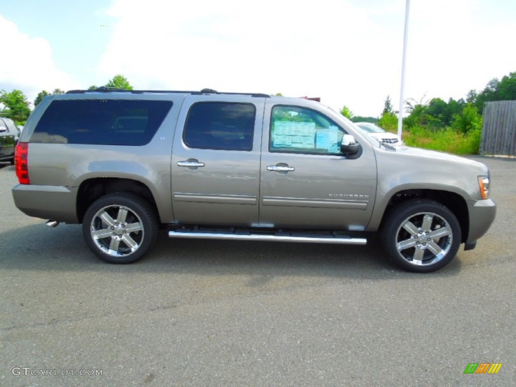 2012 Suburban LT 4x4 - Graystone Metallic / Ebony photo #3