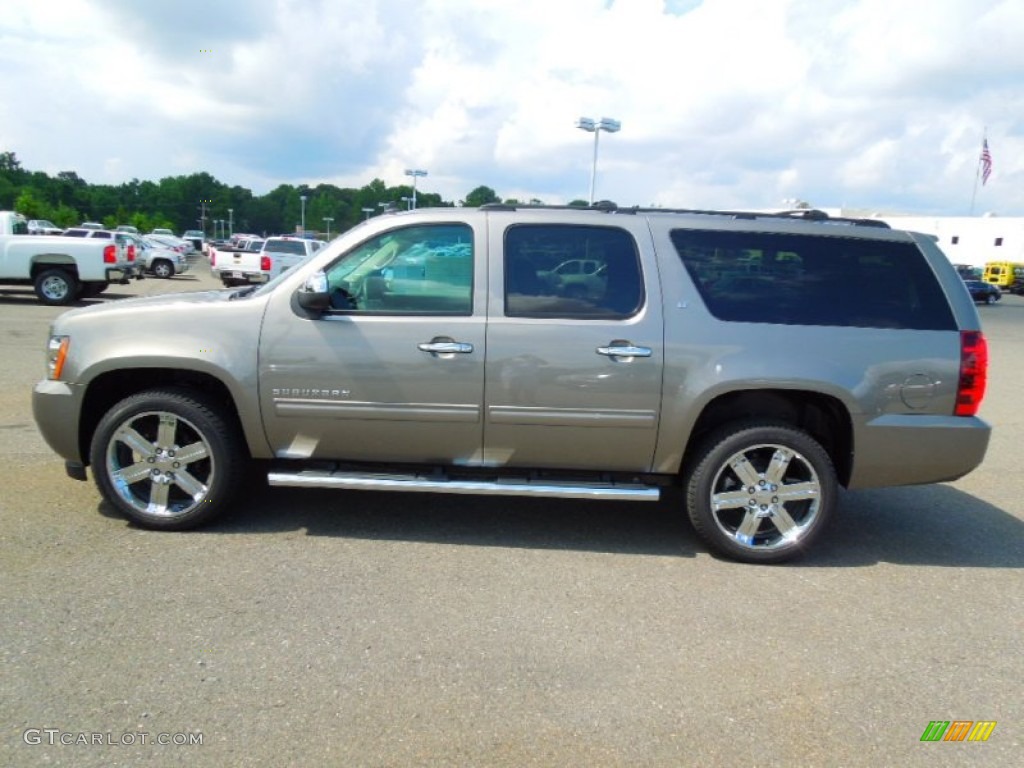 2012 Suburban LT 4x4 - Graystone Metallic / Ebony photo #4