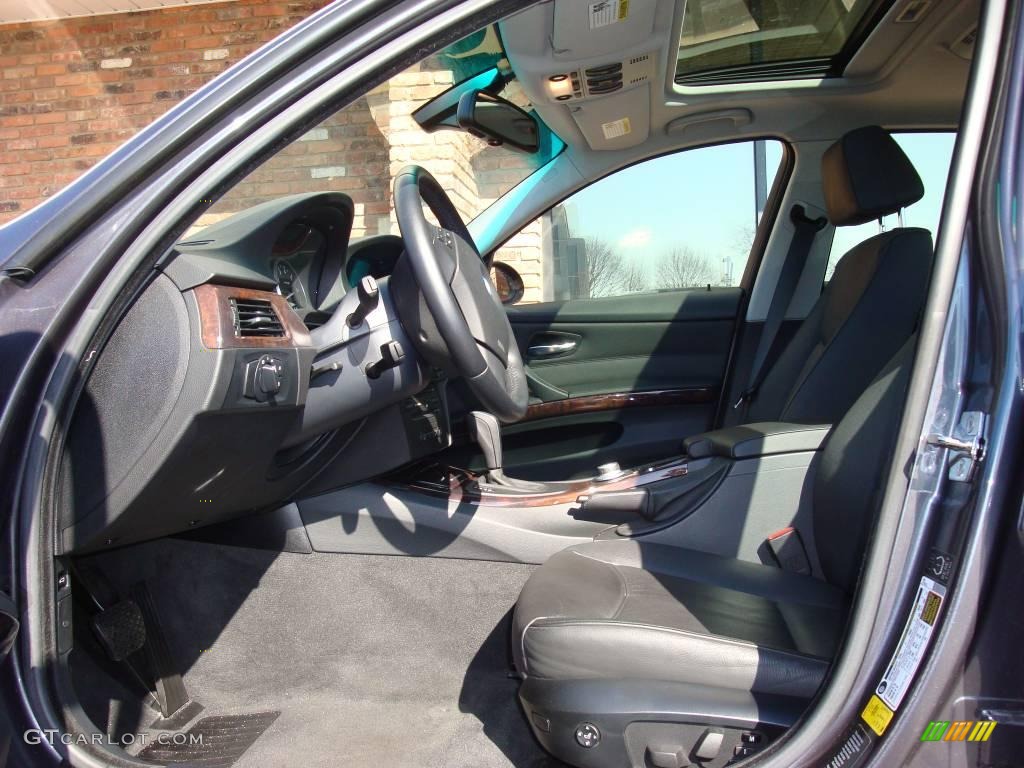 2007 3 Series 328xi Sedan - Sparkling Graphite Metallic / Black photo #9