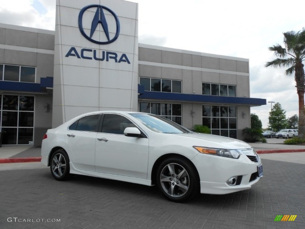 2012 TSX Special Edition Sedan - Bellanova White Pearl / Ebony photo #1