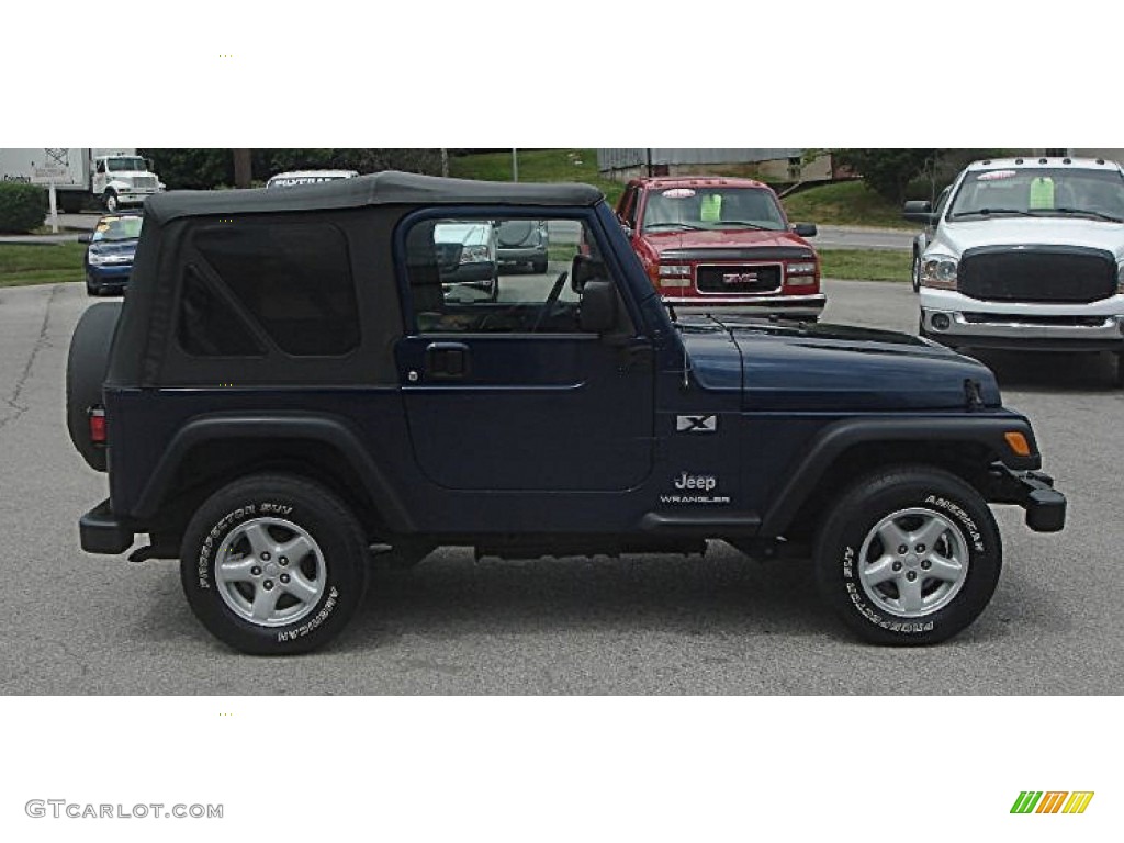 2003 Wrangler X 4x4 - Patriot Blue / Dark Slate Gray photo #2