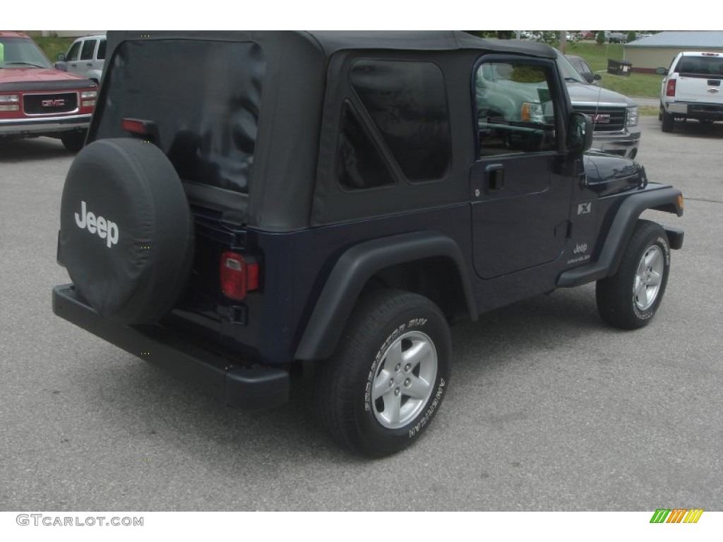 2003 Wrangler X 4x4 - Patriot Blue / Dark Slate Gray photo #3