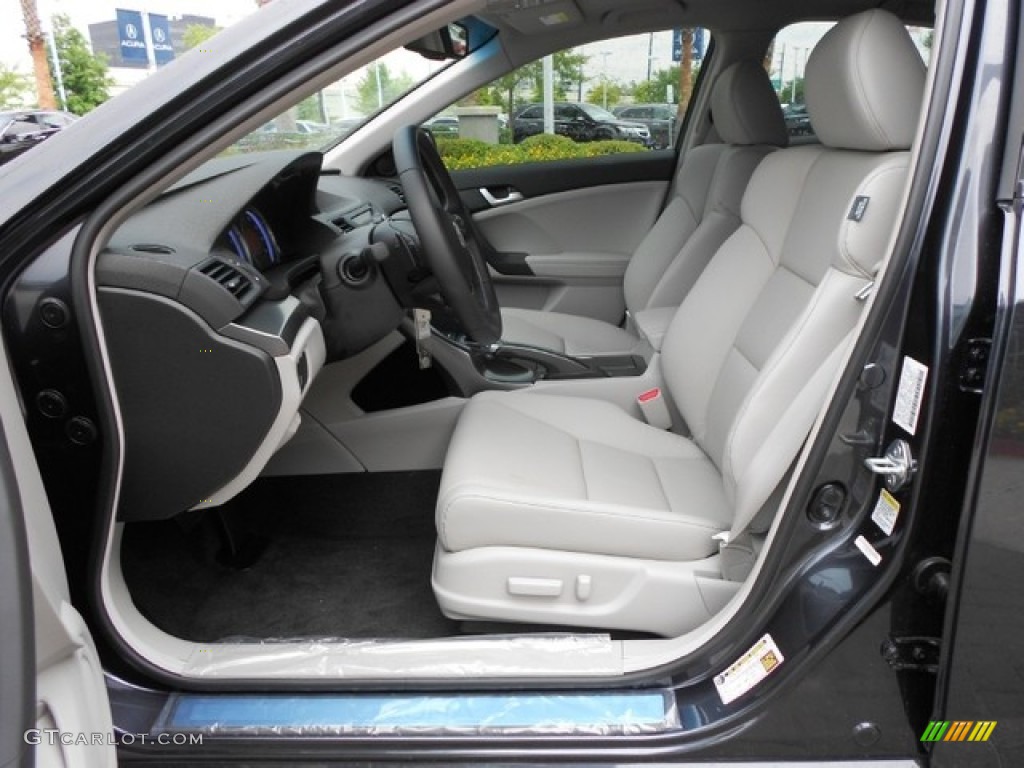 Taupe Interior 2012 Acura TSX Technology Sedan Photo #65836538