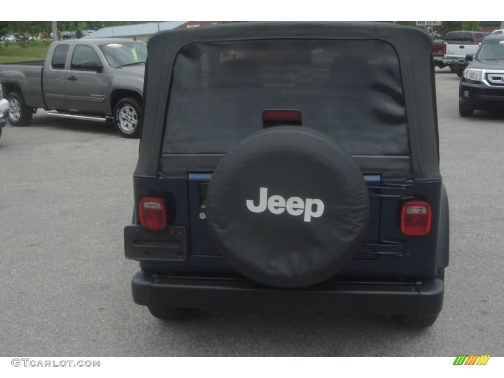 2003 Wrangler X 4x4 - Patriot Blue / Dark Slate Gray photo #4