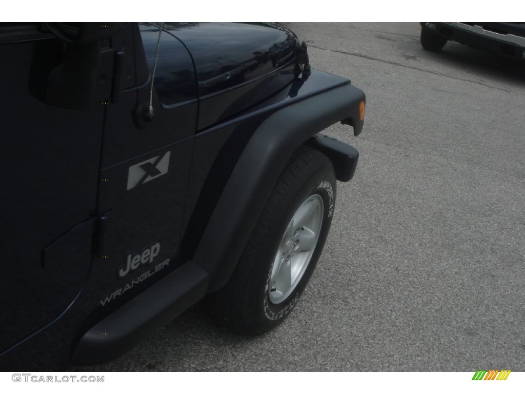 2003 Wrangler X 4x4 - Patriot Blue / Dark Slate Gray photo #13