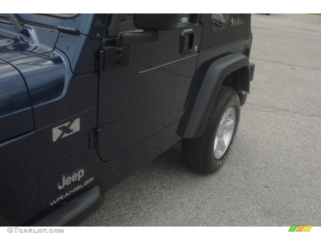 2003 Wrangler X 4x4 - Patriot Blue / Dark Slate Gray photo #26