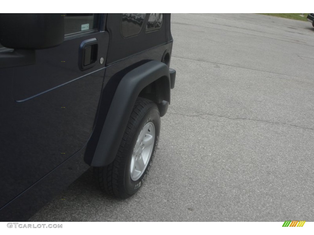 2003 Wrangler X 4x4 - Patriot Blue / Dark Slate Gray photo #27