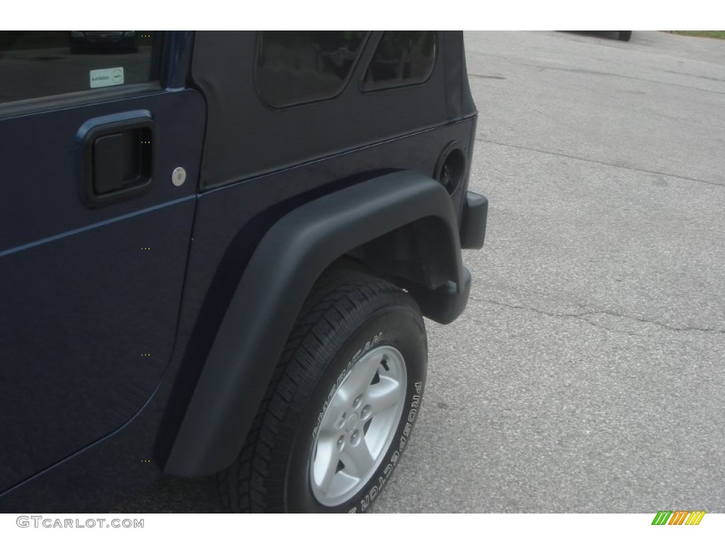 2003 Wrangler X 4x4 - Patriot Blue / Dark Slate Gray photo #28