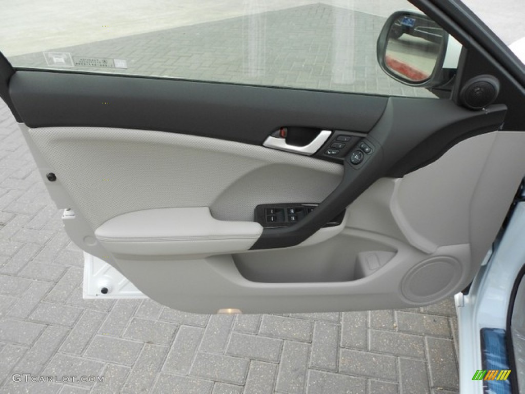 2012 Acura TSX Sport Wagon Taupe Door Panel Photo #65837809