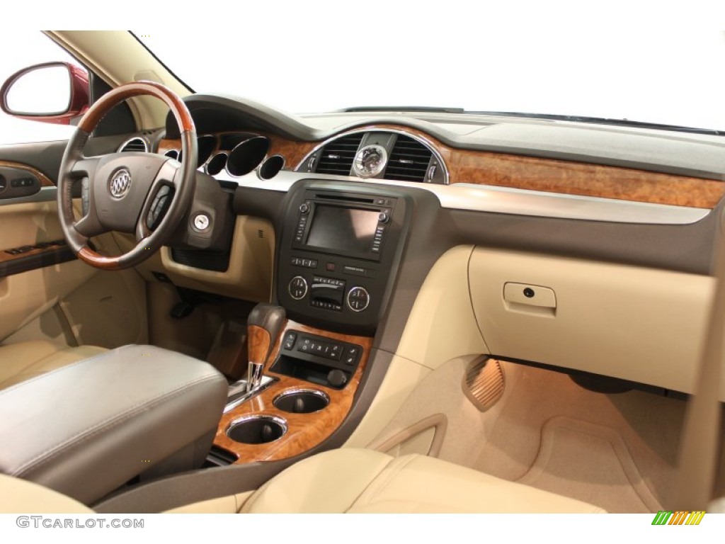 2008 Enclave CXL AWD - Red Jewel / Cashmere/Cocoa photo #30
