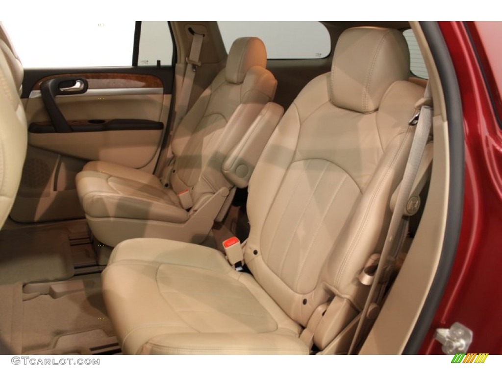 2008 Enclave CXL AWD - Red Jewel / Cashmere/Cocoa photo #33
