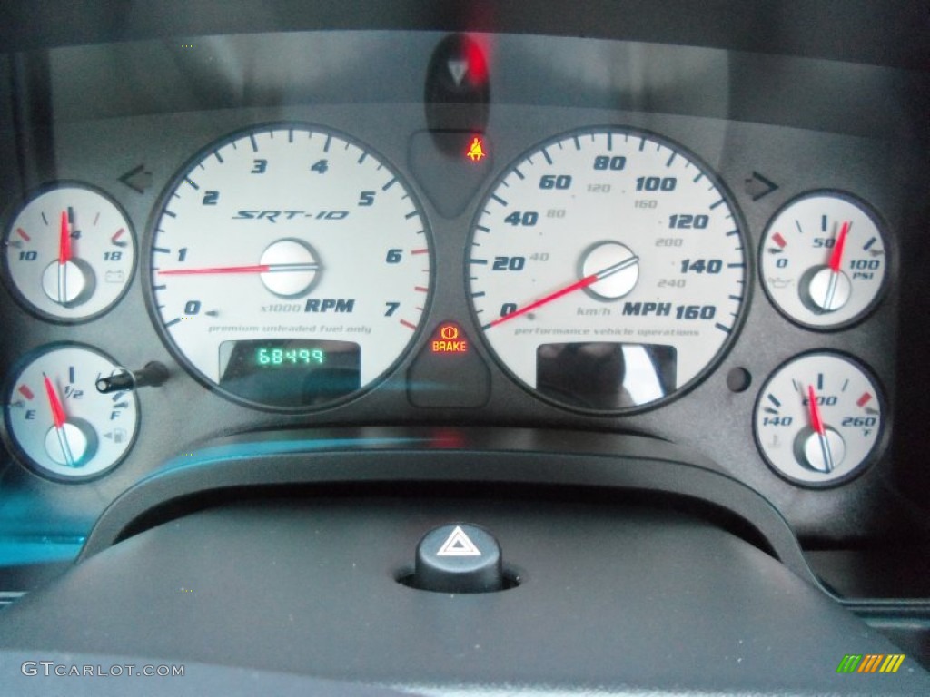2004 Dodge Ram 1500 SRT-10 Regular Cab Gauges Photo #65839100