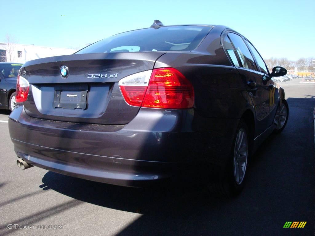 2007 3 Series 328xi Sedan - Sparkling Graphite Metallic / Black photo #6