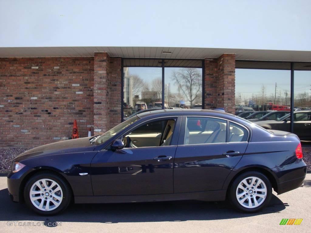 2007 3 Series 328i Sedan - Monaco Blue Metallic / Beige photo #3