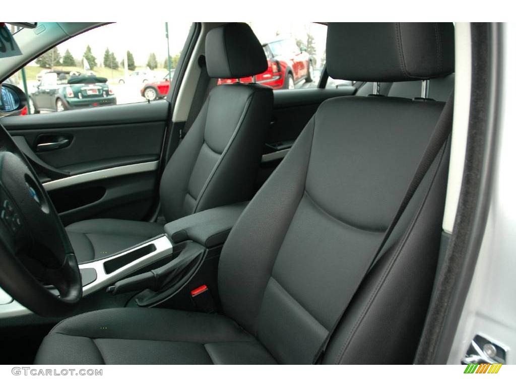 2007 3 Series 328xi Sedan - Titanium Silver Metallic / Black photo #13
