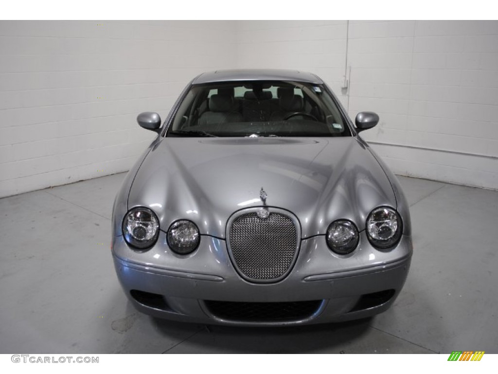 2007 S-Type R Sport - Liquid Silver Metallic / Dove/Charcoal photo #2