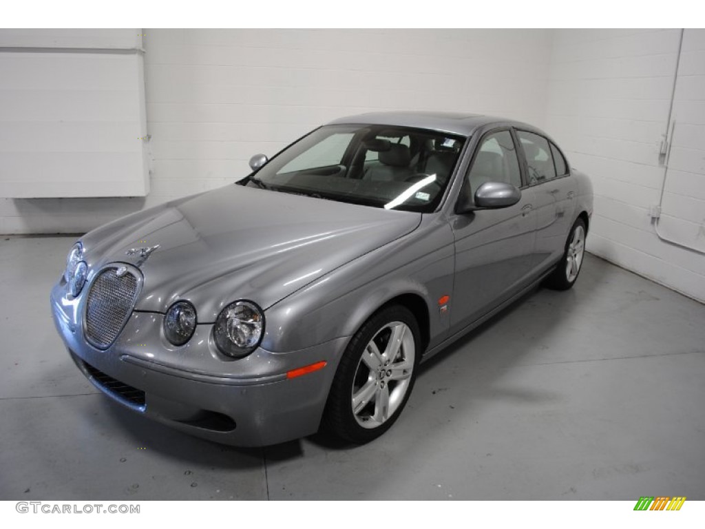 2007 S-Type R Sport - Liquid Silver Metallic / Dove/Charcoal photo #6