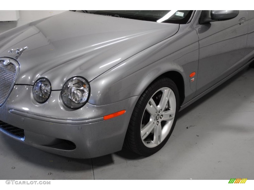 2007 S-Type R Sport - Liquid Silver Metallic / Dove/Charcoal photo #7