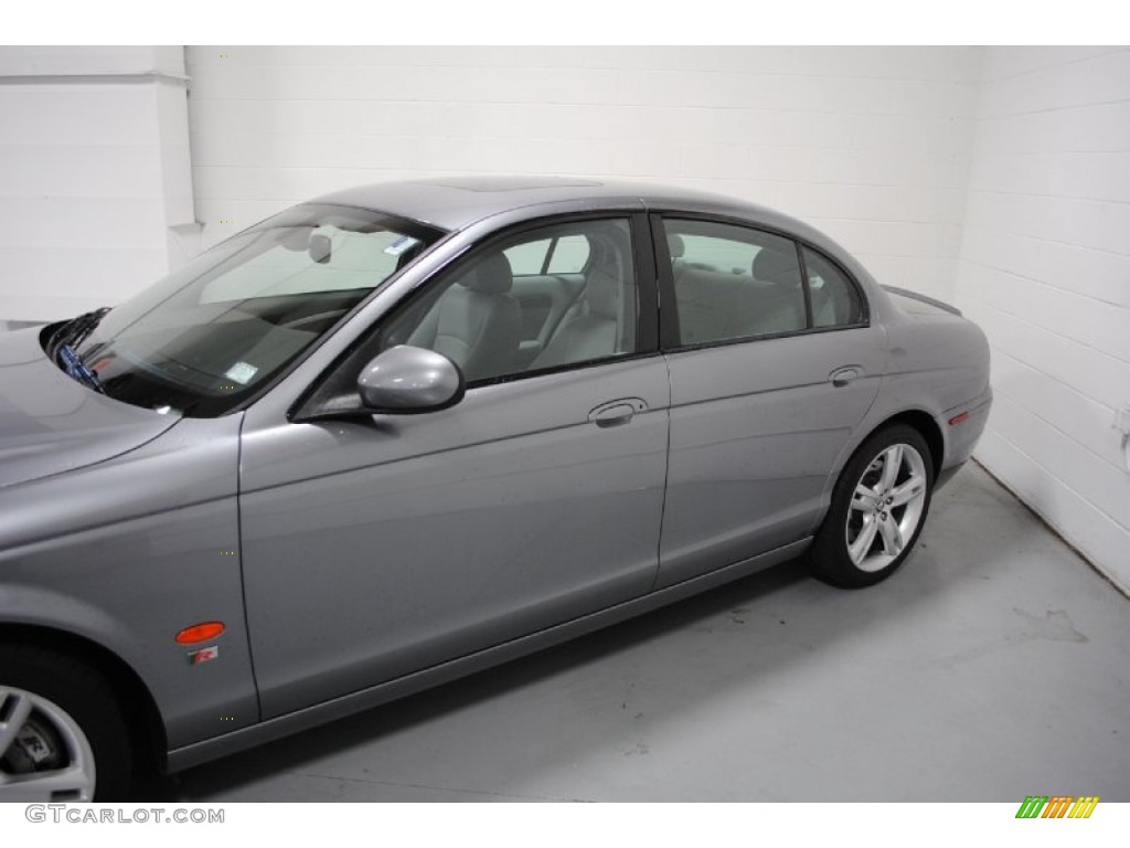 2007 S-Type R Sport - Liquid Silver Metallic / Dove/Charcoal photo #8