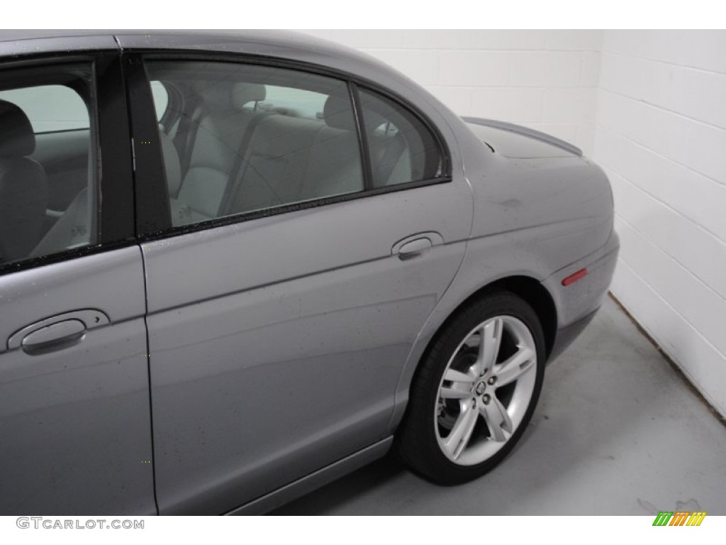 2007 S-Type R Sport - Liquid Silver Metallic / Dove/Charcoal photo #9