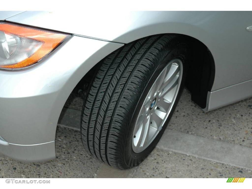 2007 3 Series 328xi Sedan - Titanium Silver Metallic / Black photo #25