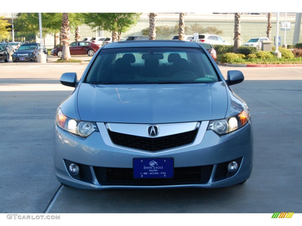 2009 TSX Sedan - Glacier Blue Metallic / Ebony photo #2