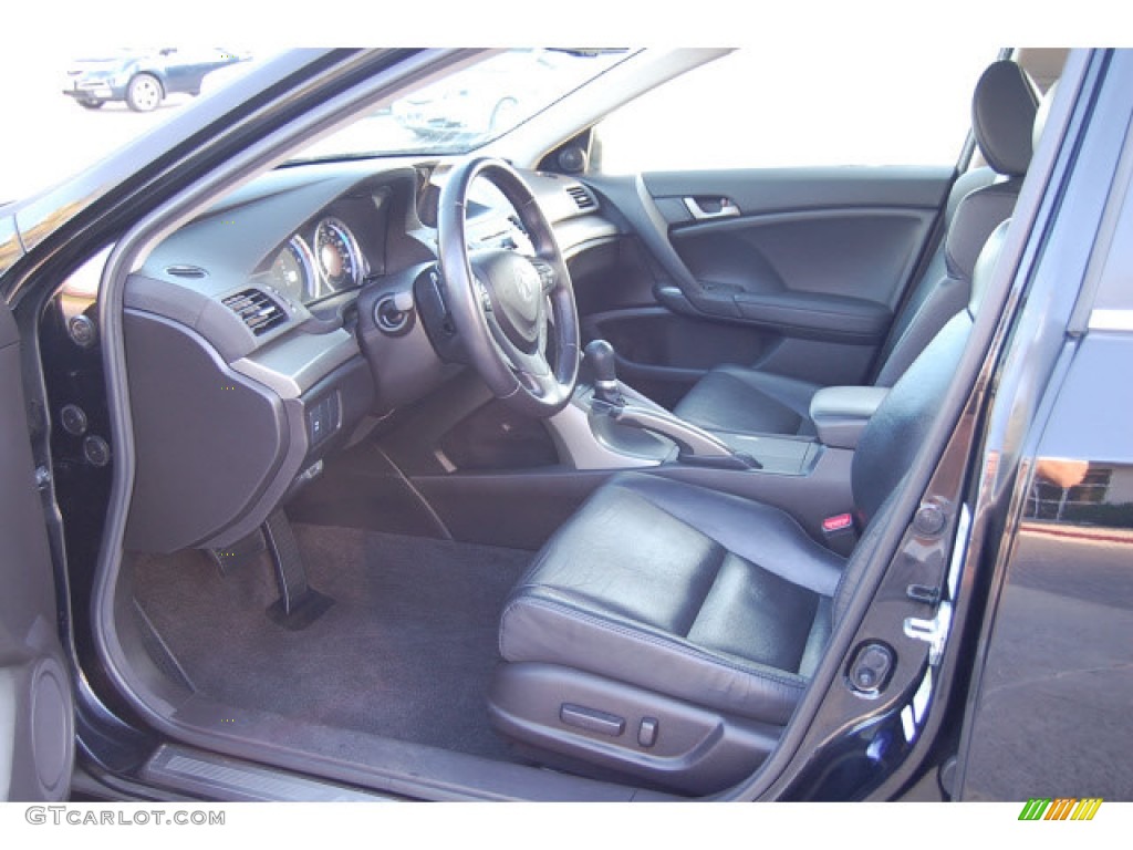 2009 TSX Sedan - Crystal Black Pearl / Ebony photo #5