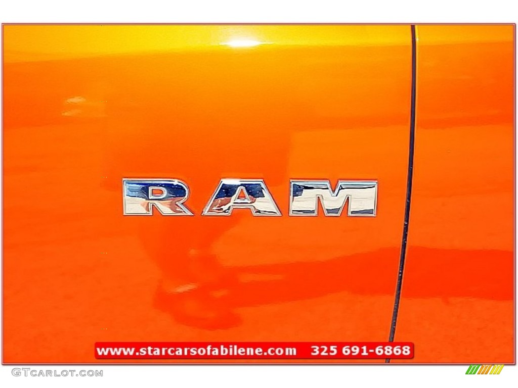 2010 Ram 1500 SLT Quad Cab - Mango Tango Pearl / Dark Slate/Medium Graystone photo #9