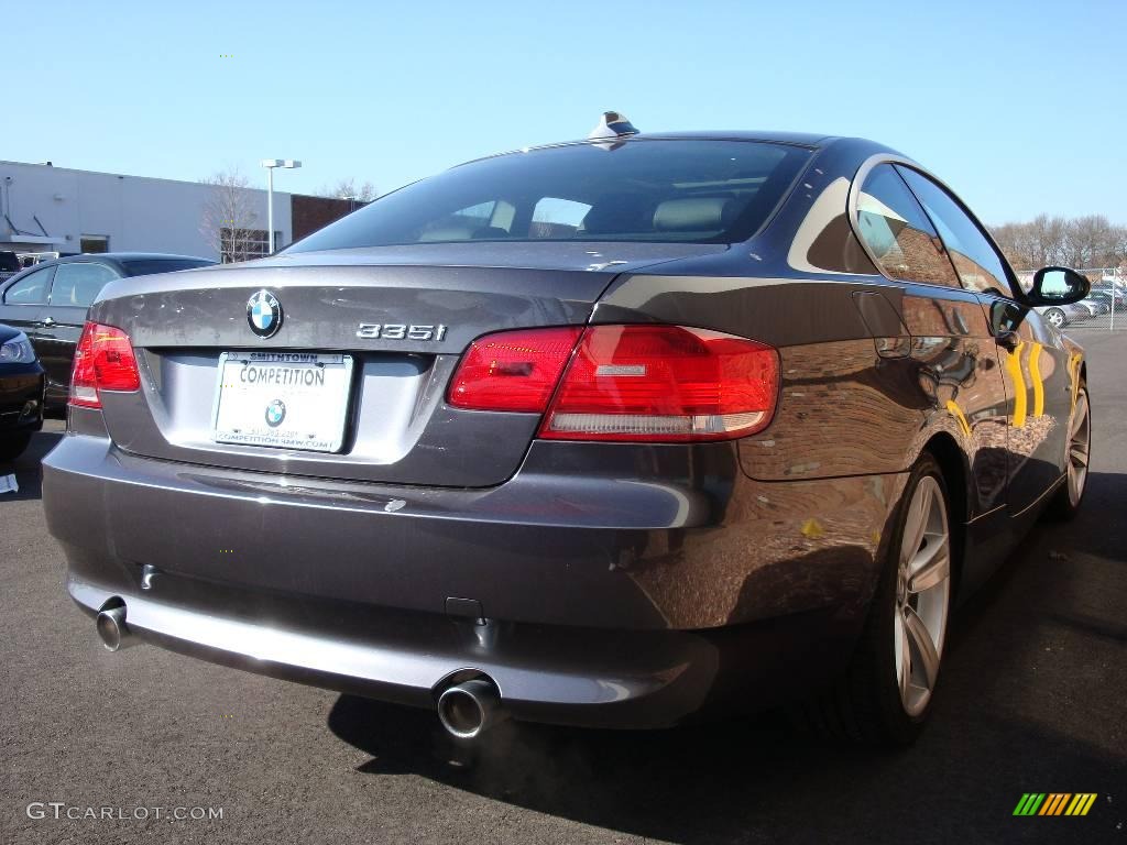 2008 3 Series 335i Coupe - Sparkling Graphite Metallic / Gray photo #5