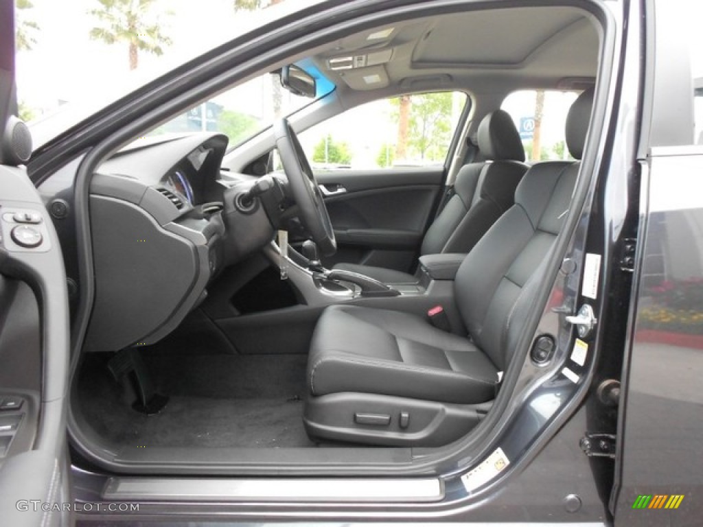 Ebony Interior 2012 Acura TSX Technology Sport Wagon Photo #65846780