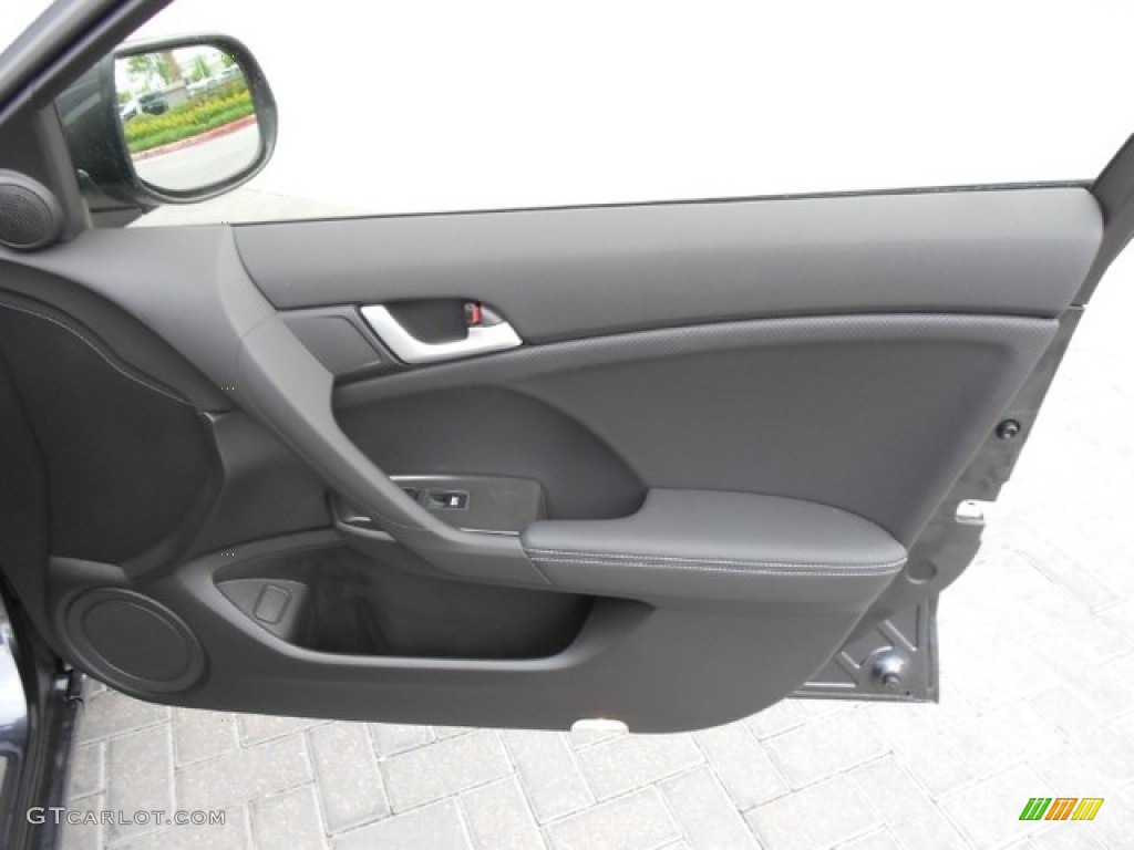2012 Acura TSX Technology Sport Wagon Ebony Door Panel Photo #65846787