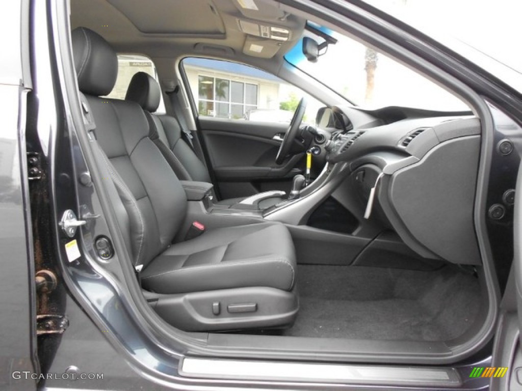 Ebony Interior 2012 Acura TSX Technology Sport Wagon Photo #65846799