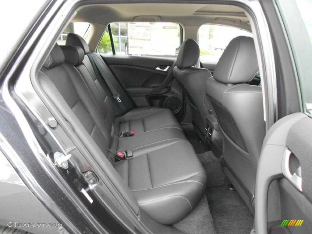 Ebony Interior 2012 Acura TSX Technology Sport Wagon Photo #65846808