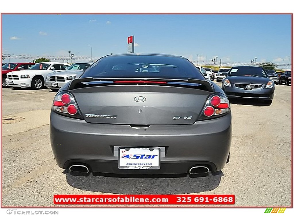 2007 Tiburon GT Limited - Carbon Gray / Black/Red photo #6