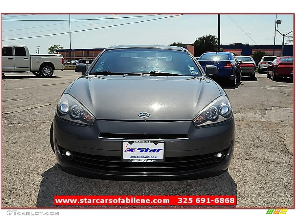 2007 Tiburon GT Limited - Carbon Gray / Black/Red photo #11
