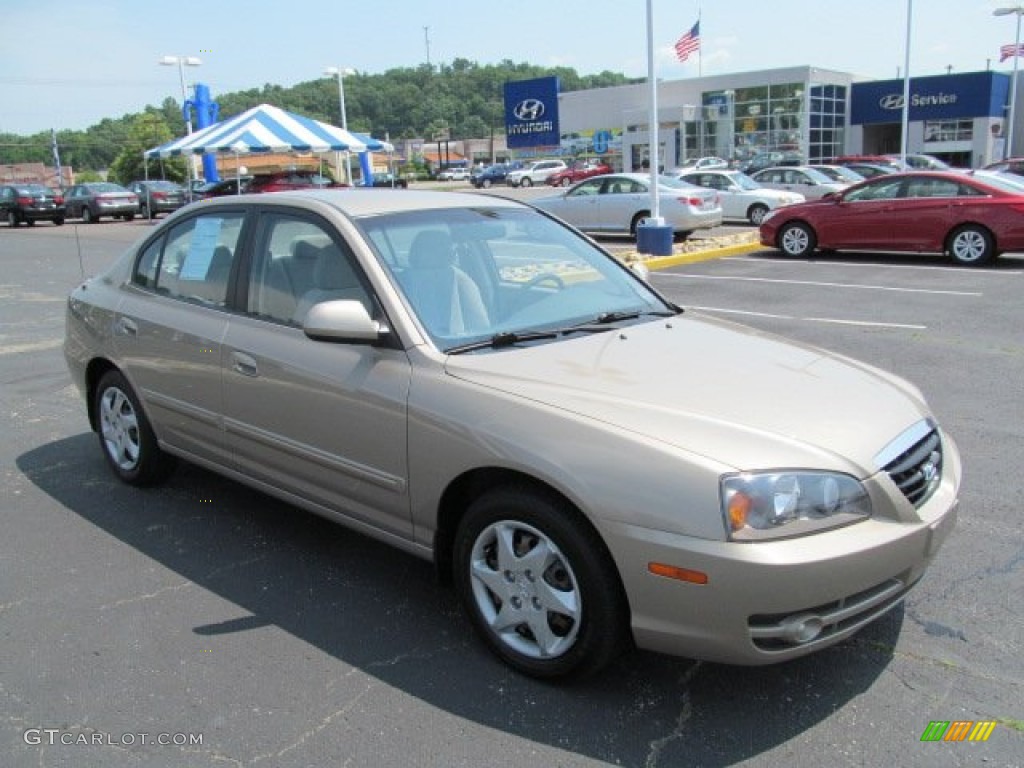 2006 Elantra GLS Sedan - Champagne Beige / Beige photo #1