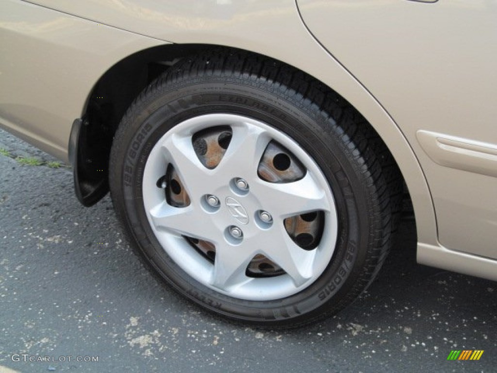 2006 Elantra GLS Sedan - Champagne Beige / Beige photo #3