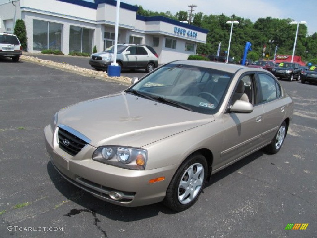2006 Elantra GLS Sedan - Champagne Beige / Beige photo #4
