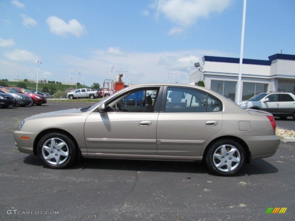 2006 Elantra GLS Sedan - Champagne Beige / Beige photo #5