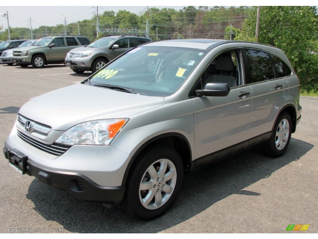 2009 CR-V EX 4WD - Alabaster Silver Metallic / Gray photo #2