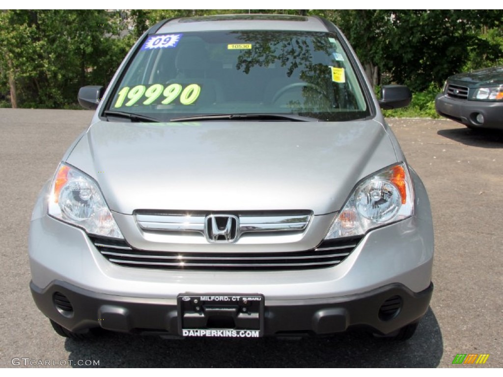 2009 CR-V EX 4WD - Alabaster Silver Metallic / Gray photo #3