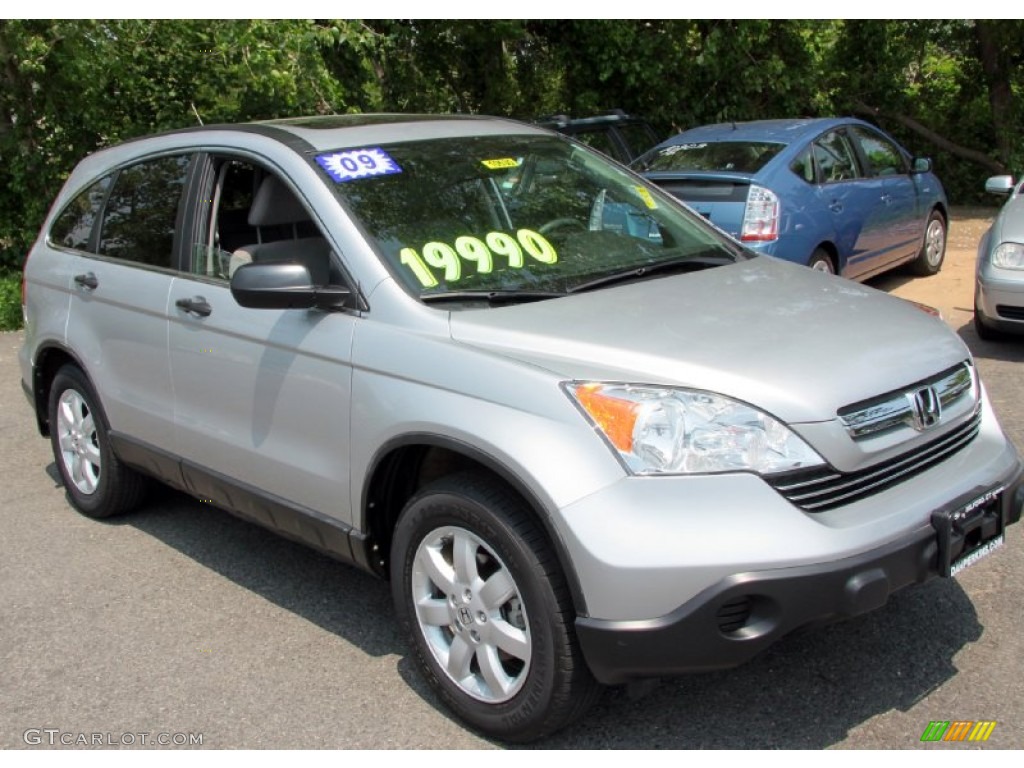 2009 CR-V EX 4WD - Alabaster Silver Metallic / Gray photo #4