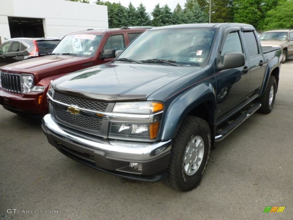 2006 Colorado Z71 Crew Cab 4x4 - Blue Granite Metallic / Very Dark Pewter photo #1